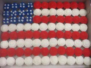American Flag Cupcakes
