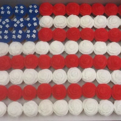 American Flag Cupcakes