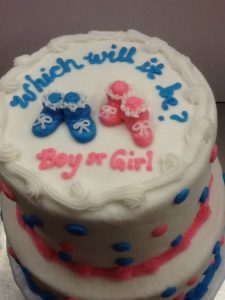 Gender Reveal Cake