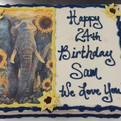 Confections by Lynn 24th Birthday Sheet Cake