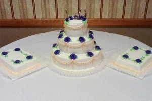 3 Piece Wedding Cake