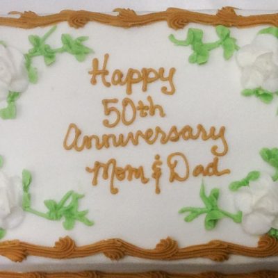 Mom & Dad Anniversary Cake