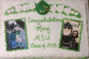MSU Graduation Cake